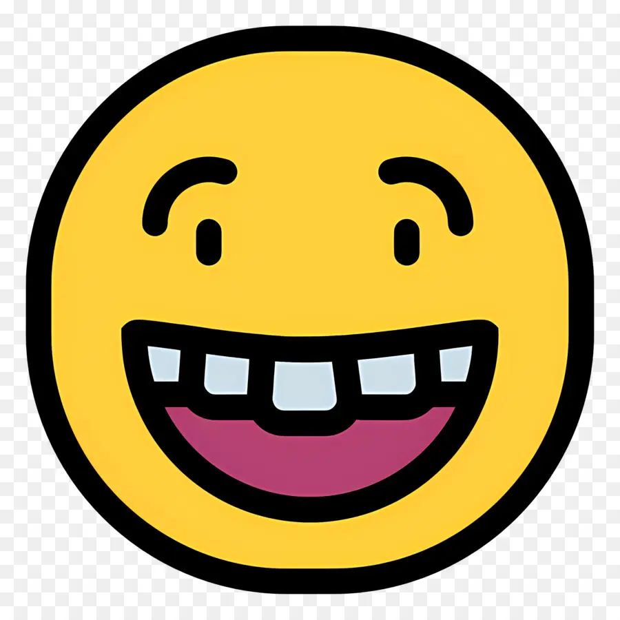 Risa Emoji，Emoji Sonriente PNG