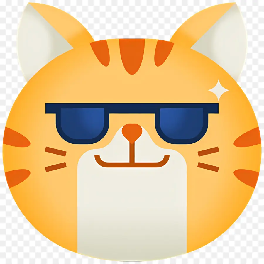 Emoji De Gato，Gato Con Gafas De Sol PNG