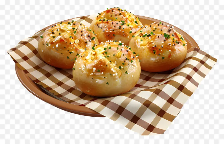 Pan De Ajo，Rollitos De Pan Con Ajo PNG