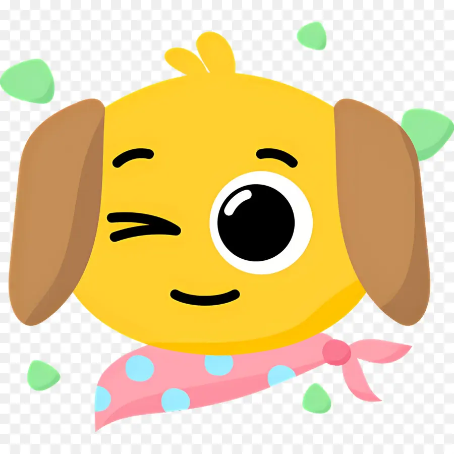 Emoji De Perro，Perro De Ojos Estrellados PNG