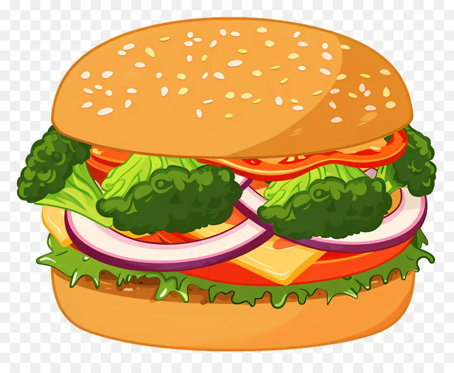 Hamburguesa Vegetariana，Hamburguesa Con Queso PNG