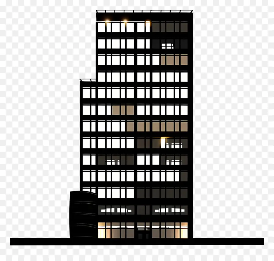 Silueta De Edificio Alto，Edificio PNG