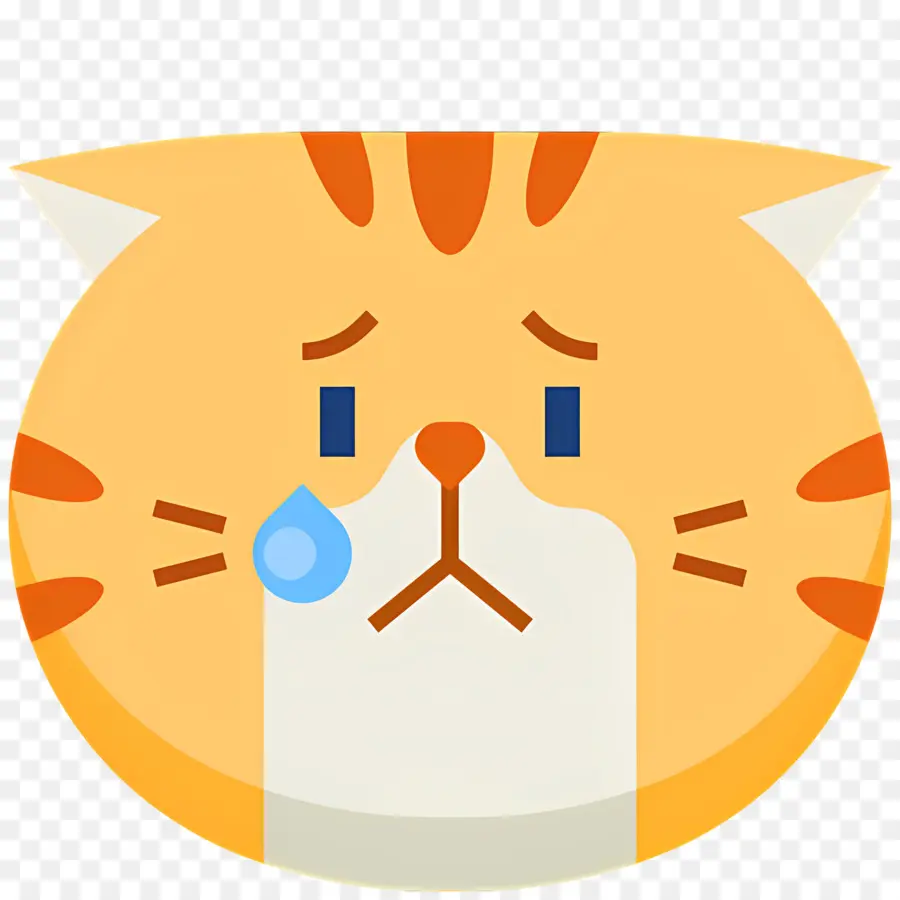 Emojis De Gato，Gato Triste PNG