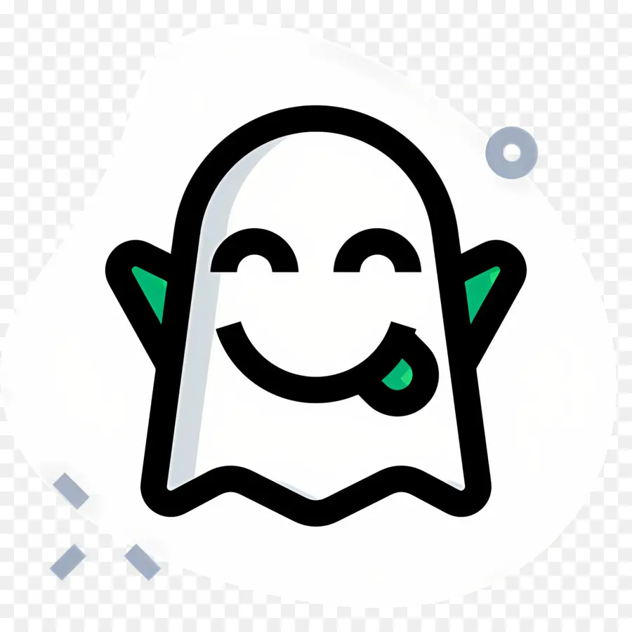 Emoji Fantasma，Fantasma Feliz PNG