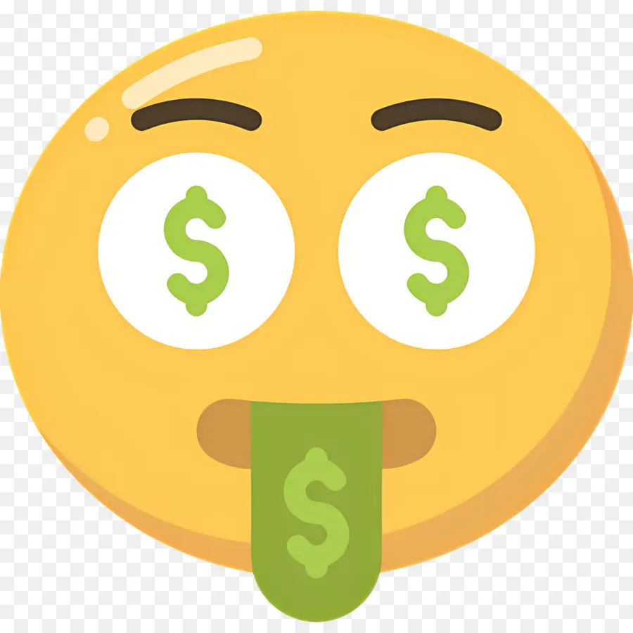 Dinero Emoji，Emoji De Ojos De Dinero PNG