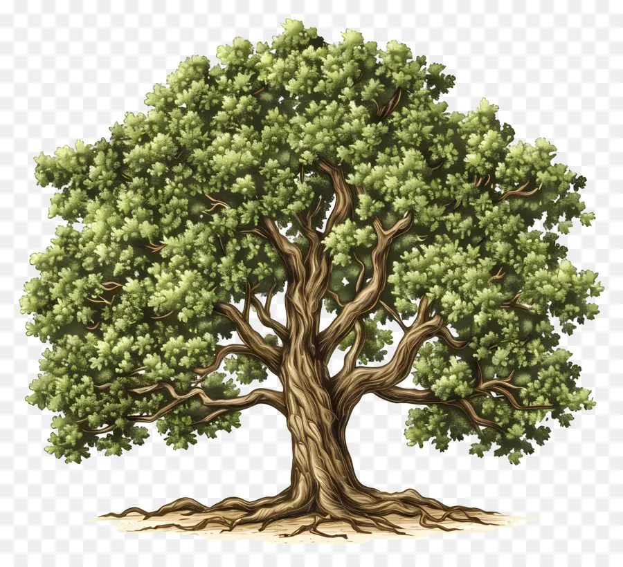 Roble，árbol Realista PNG