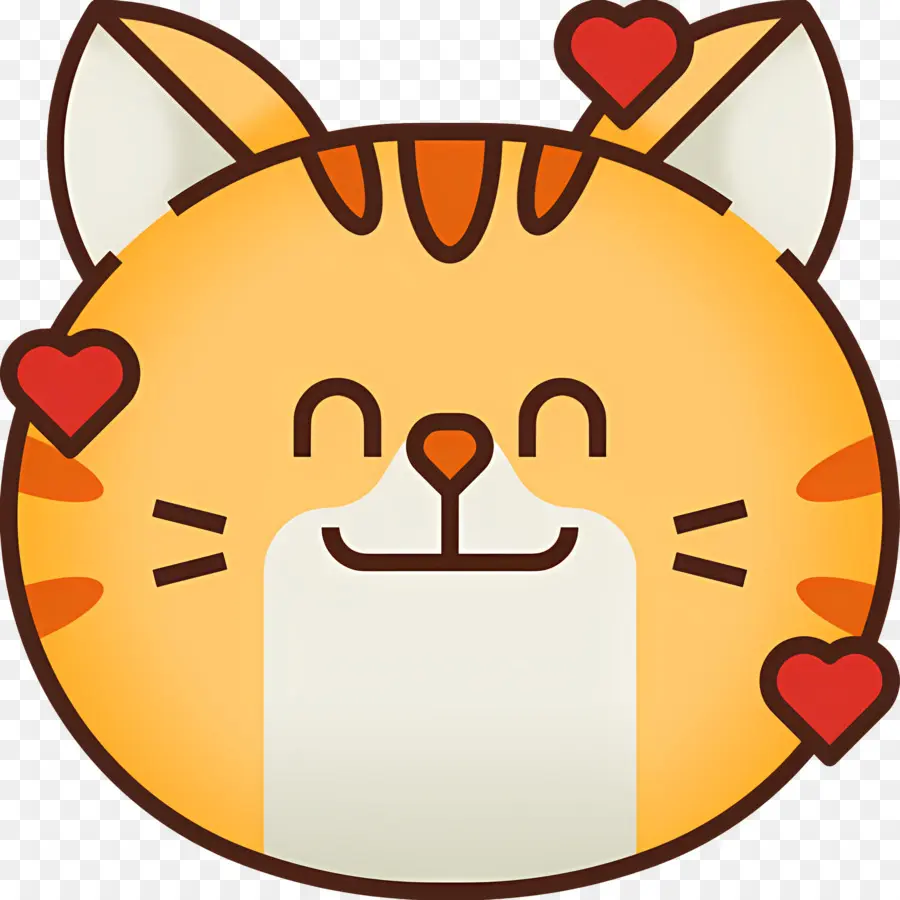 Emoji De Gato，Gato Feliz PNG