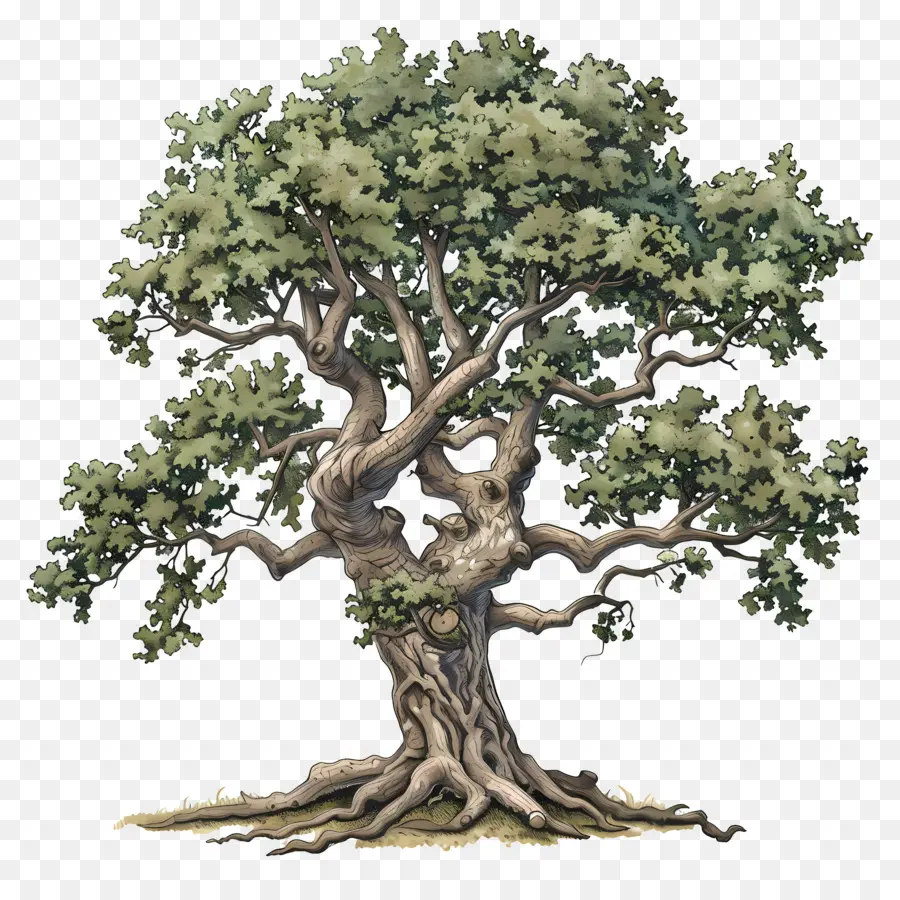 Roble，árbol Realista PNG