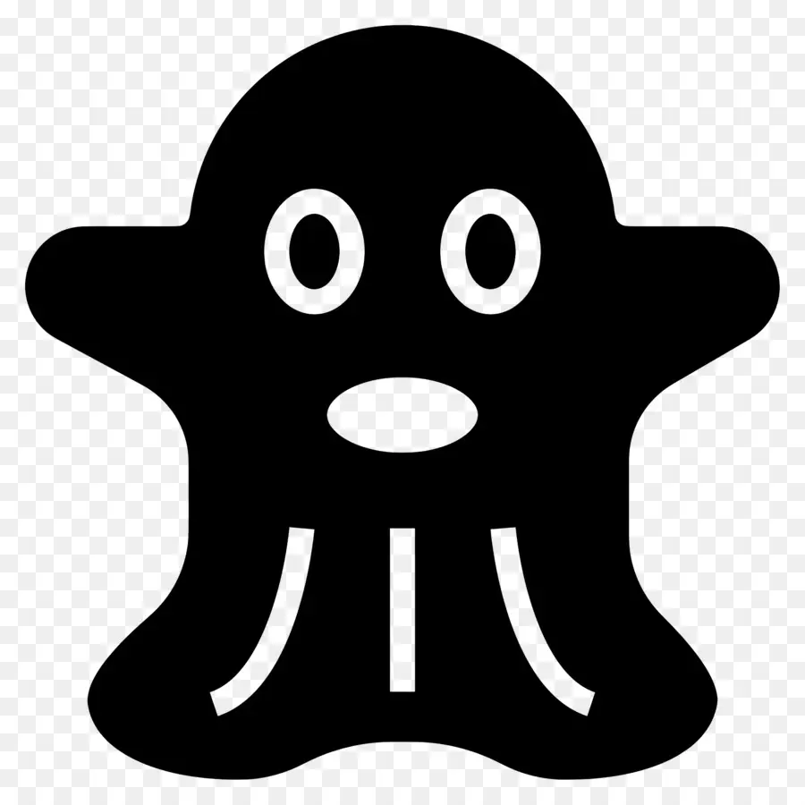 Emoji Fantasma，Silueta Fantasma PNG