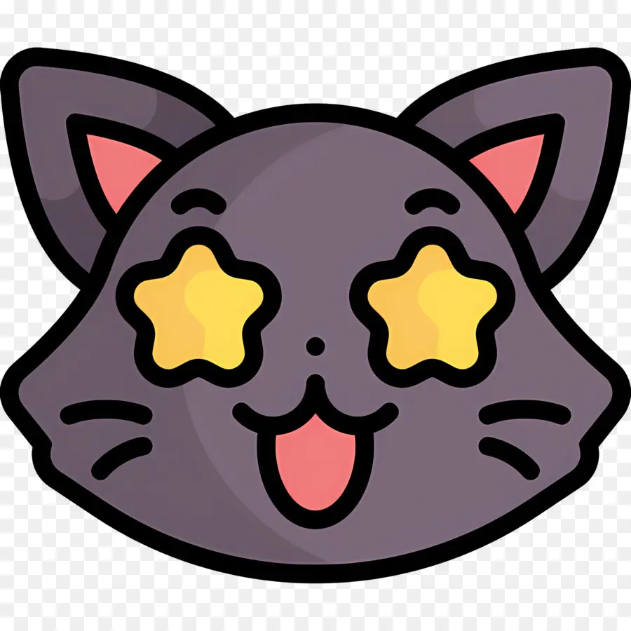 Emojis De Gato，Linda Cara De Gato PNG