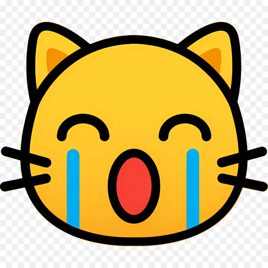 Emoji De Gato，Gato Llorando PNG