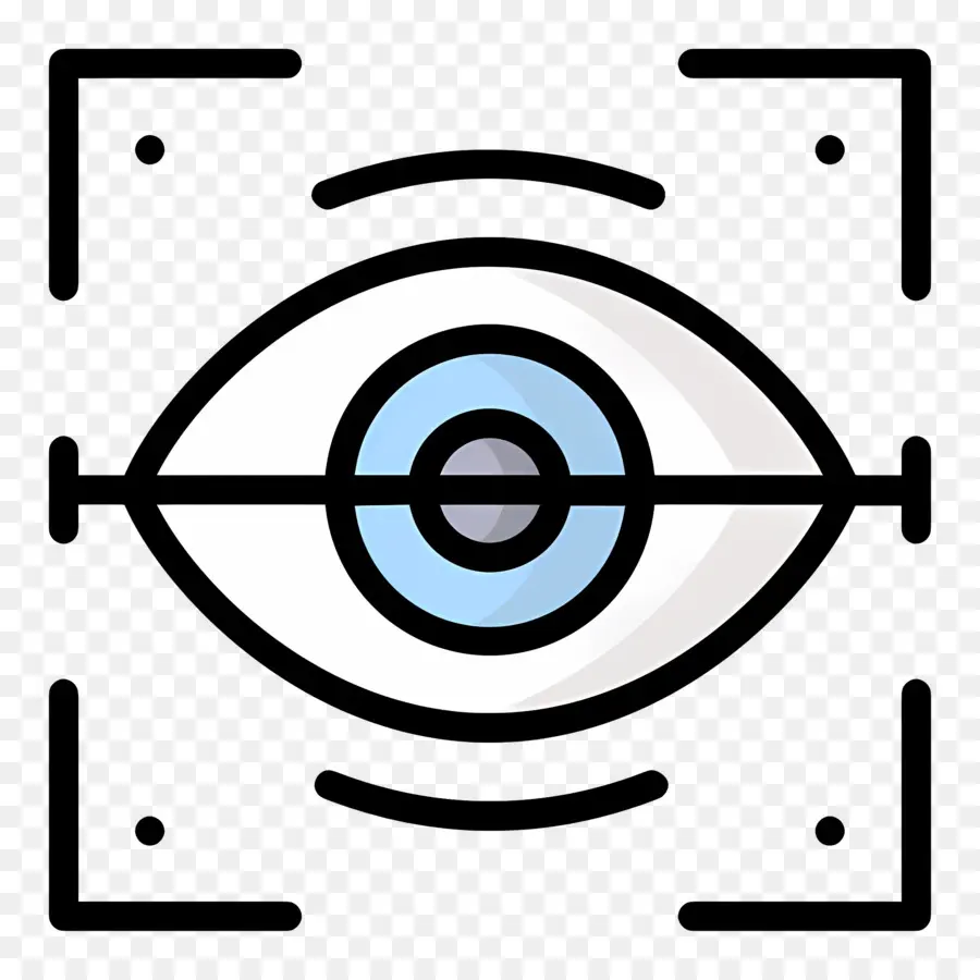 Escáner Ocular，Ojo Con Objetivo PNG