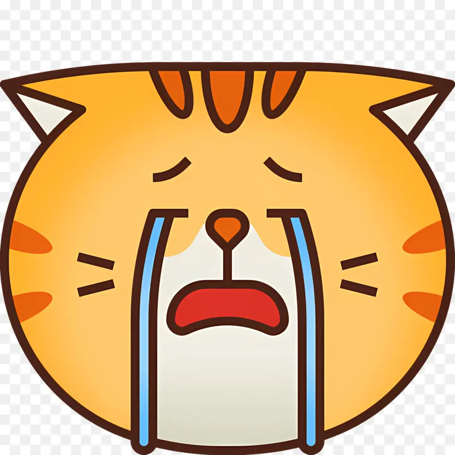 Emojis De Gato，Gato Llorando PNG