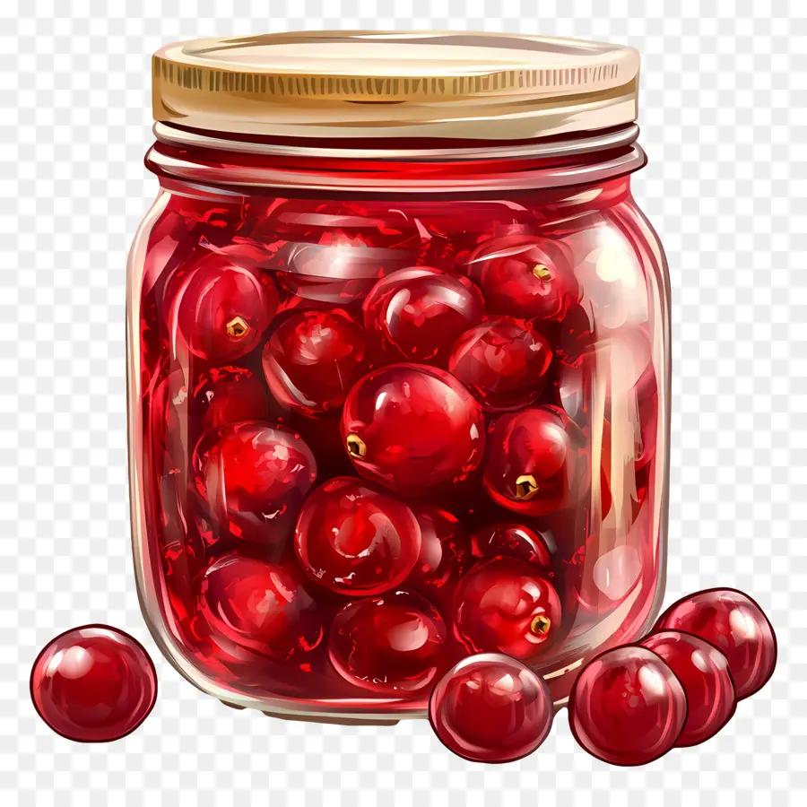 Condimento De Arándano，Tarro De Frutos Rojos PNG