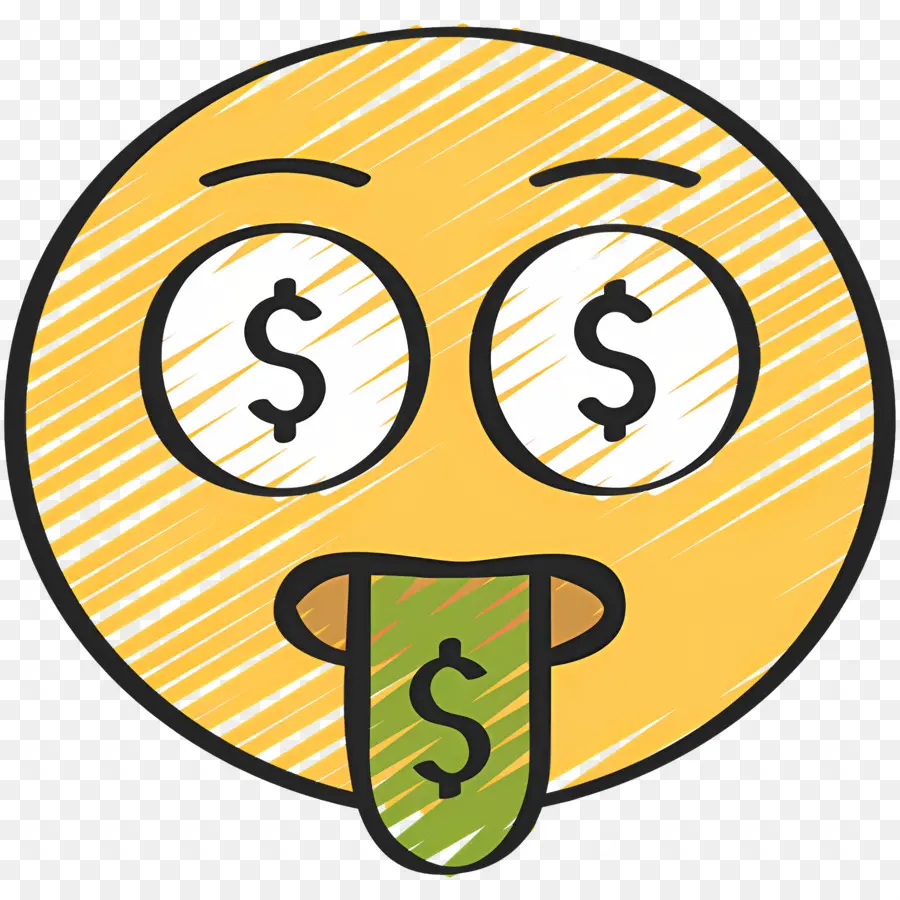 Dinero Emoji，Emoji De Ojos De Dinero PNG