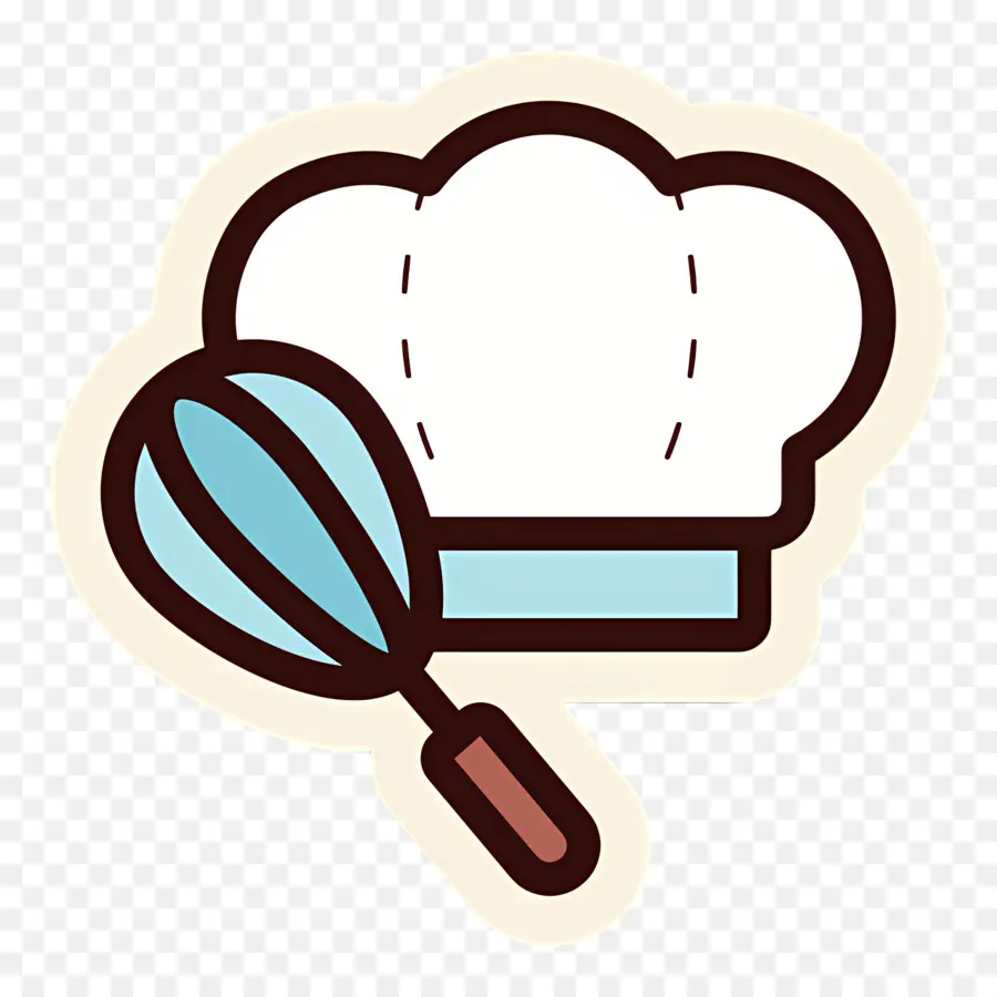 Gorro De Cocinero，Gorro De Chef Y Batidor PNG