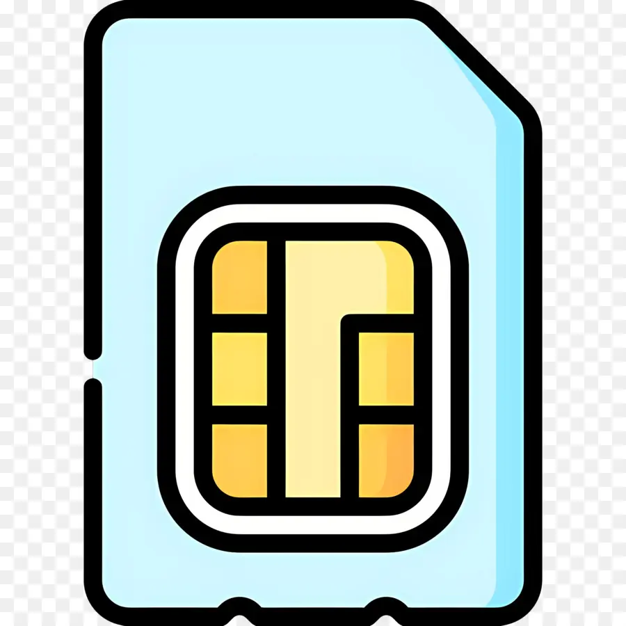 Memoria Del Teléfono，Tarjeta Sim Azul PNG