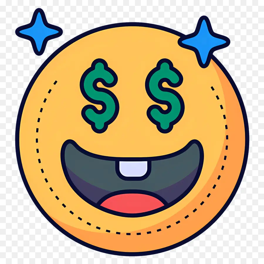 Dinero Emoji，Emoji De Ojos De Dinero PNG