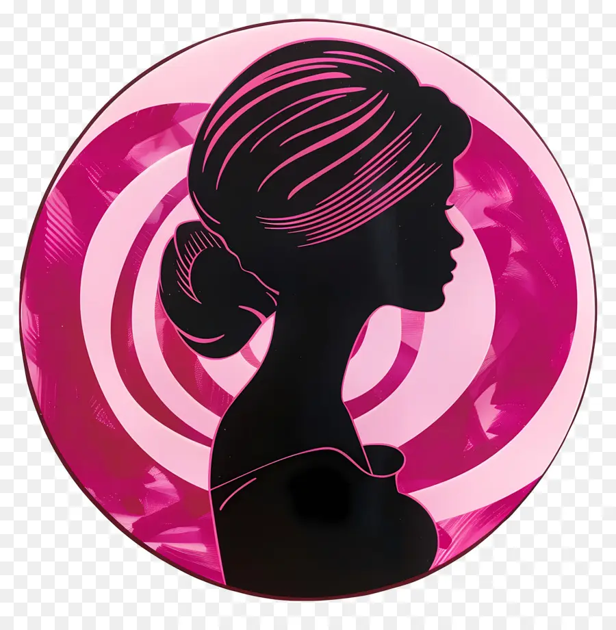 Silueta De Barbie Rosa，Silueta Mujer PNG