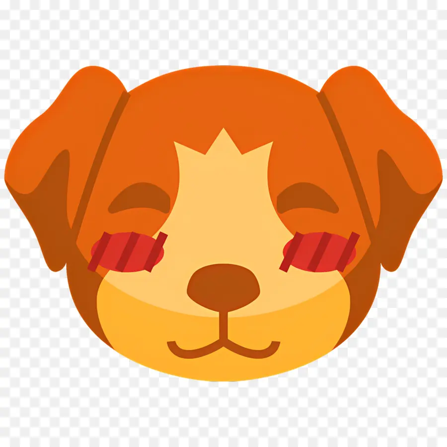 Emoji De Perro，Perro Sonrojado PNG