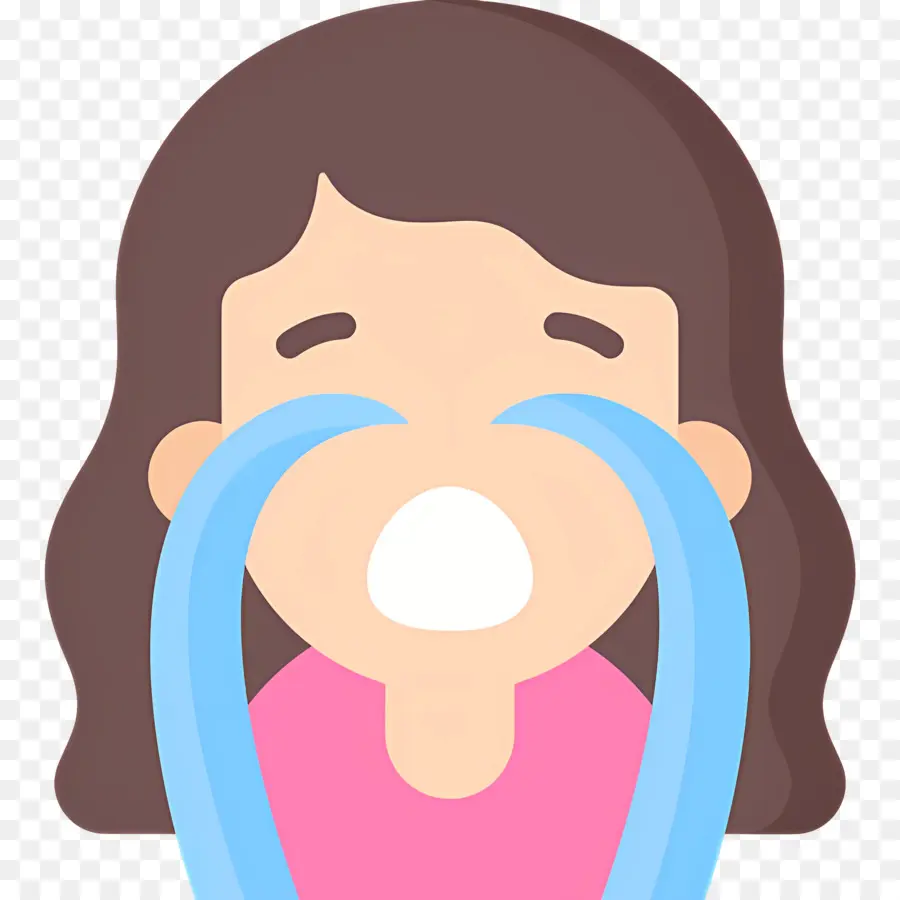 Emojis Llorando，Niña Llorando PNG