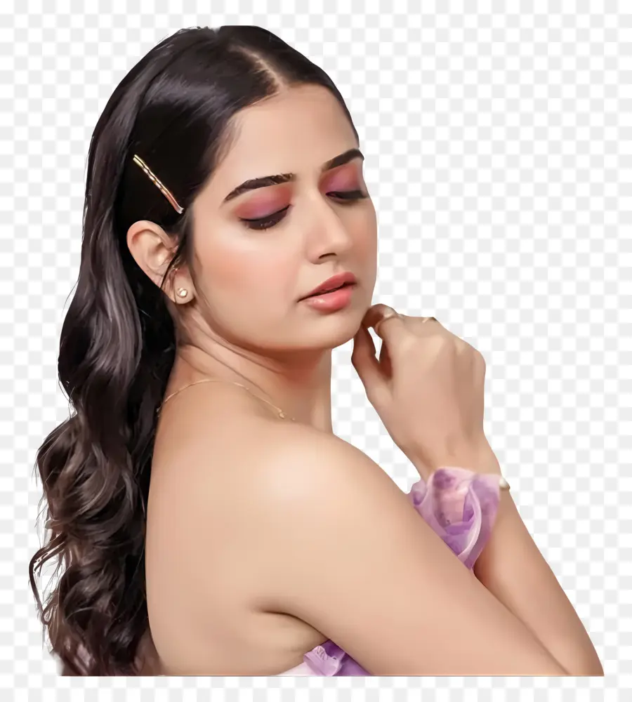 Ashika Ranganath，Mujer Con Pinza Para El Cabello PNG