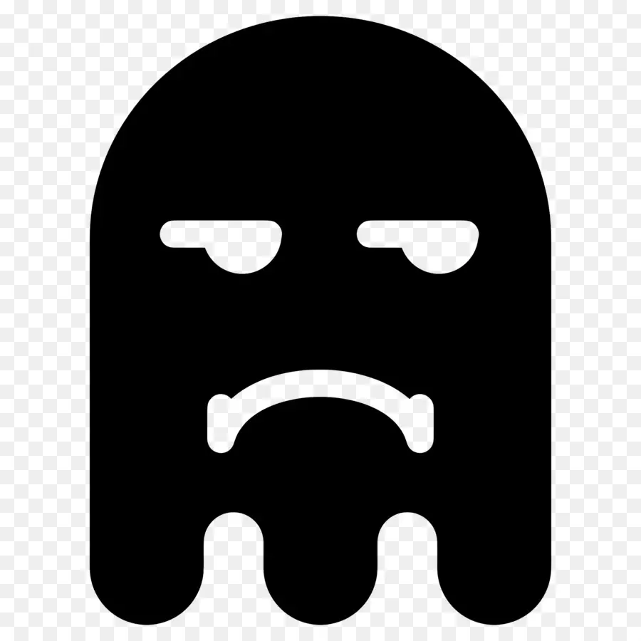 Emoji Fantasma，Fantasma Triste PNG