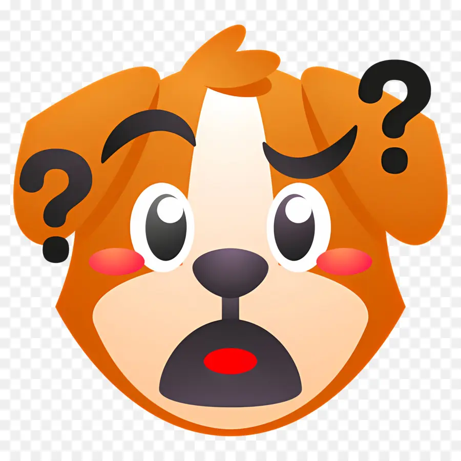 Emoji De Perro，Perro Confundido PNG