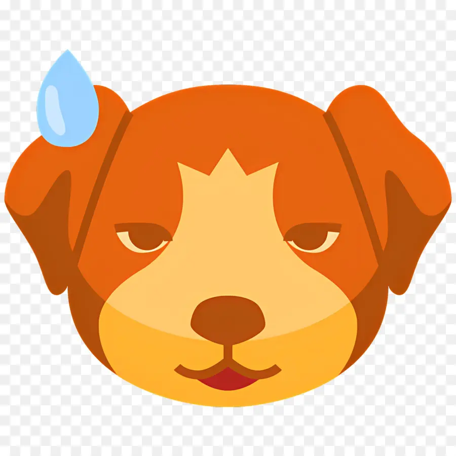 Emoji De Perro，Perro Sudando PNG