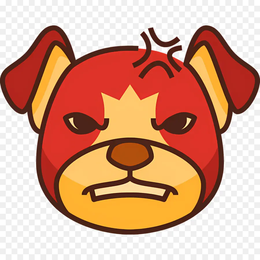 Emoji De Perro，Cara De Perro Enojado PNG