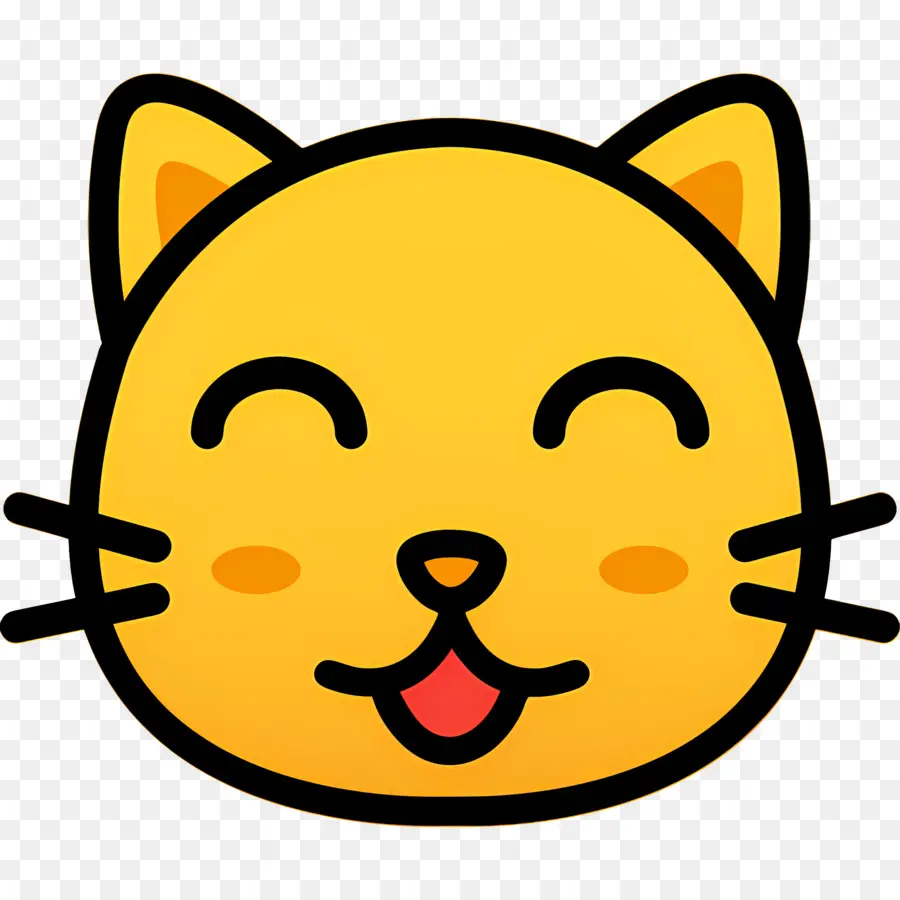 Emoji De Gato，Gato Feliz PNG