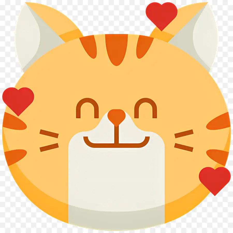 Emoji De Gato，Gato Feliz PNG