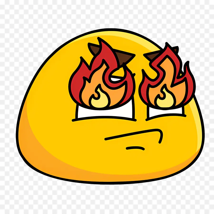 Emoji De Fuego，Ojos Llameantes PNG