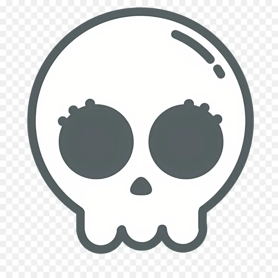 Emoji Calavera，Cráneo PNG