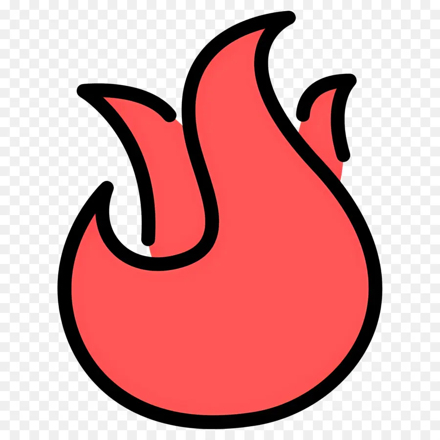 Emoji De Fuego，Llama Roja PNG