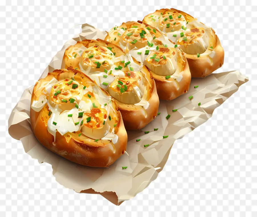 Pan De Ajo，Rollitos De Pan Con Queso PNG