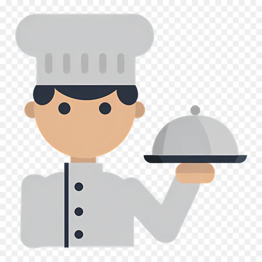 Cocinero，Chef Con Plato PNG