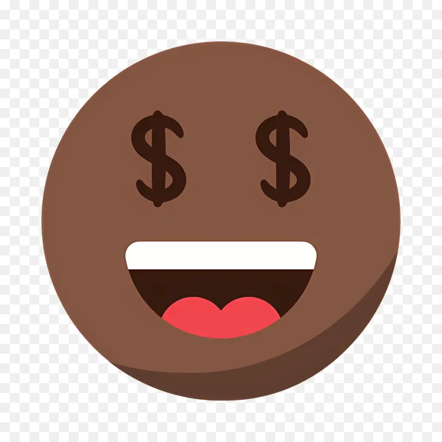 Dinero Emoji，Emoji De Ojos De Dólar PNG