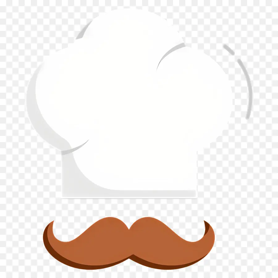 Gorro De Cocinero，Gorro De Chef Con Bigote PNG