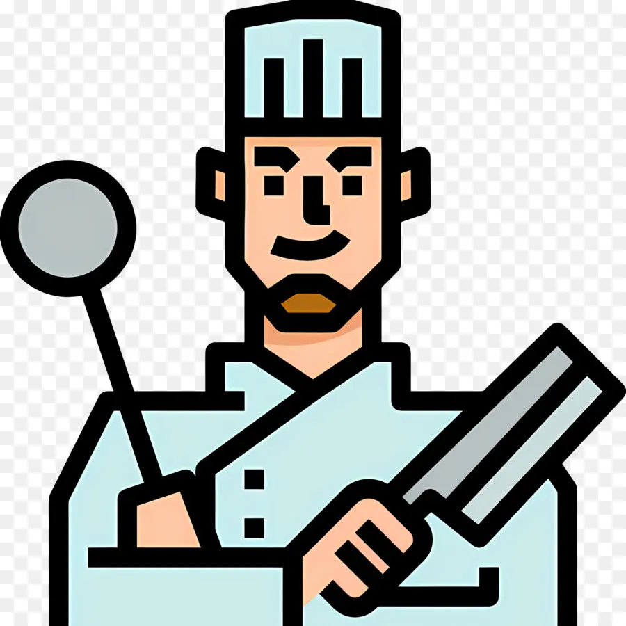 Cocinero，Chef Con Utensilios PNG