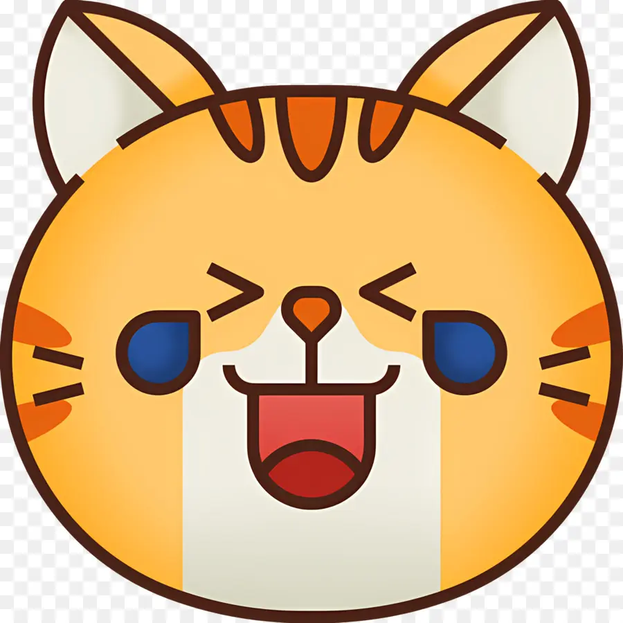 Emoji De Gato，Gato Feliz PNG