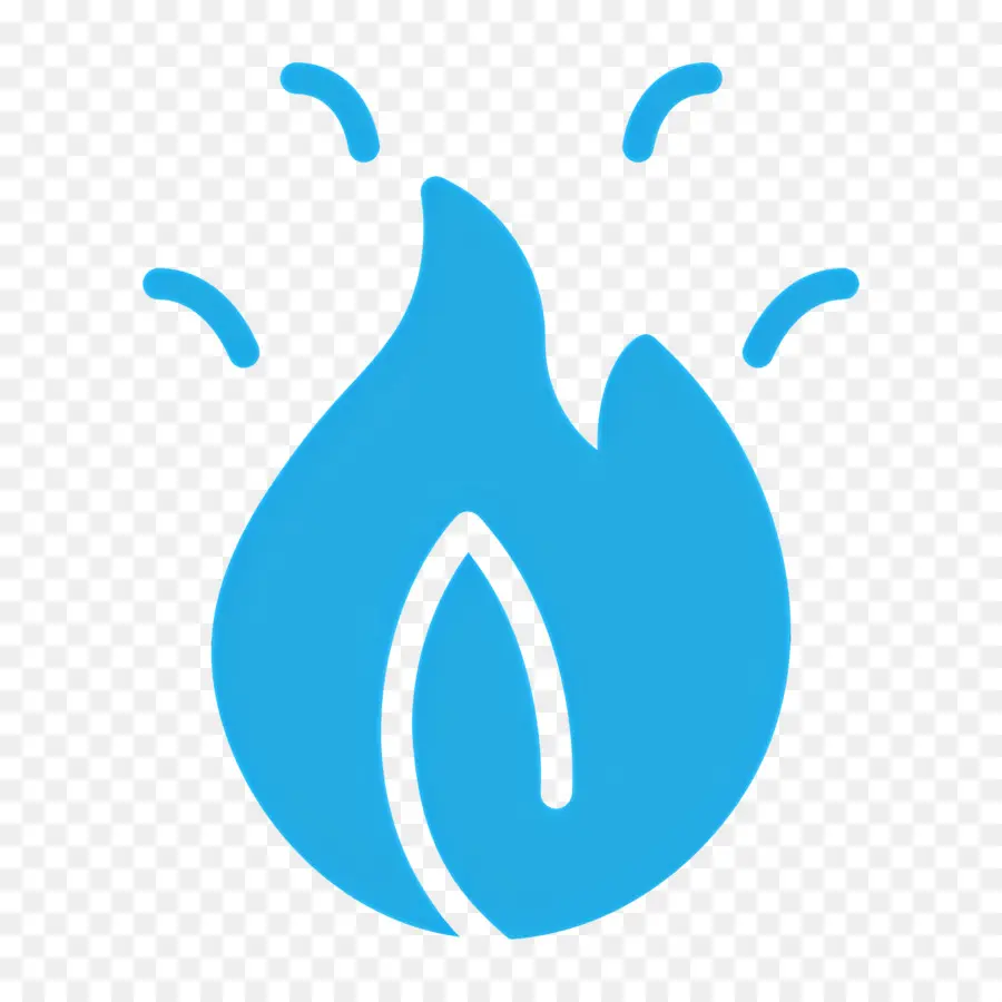 Emoji De Fuego，Llama Azul PNG