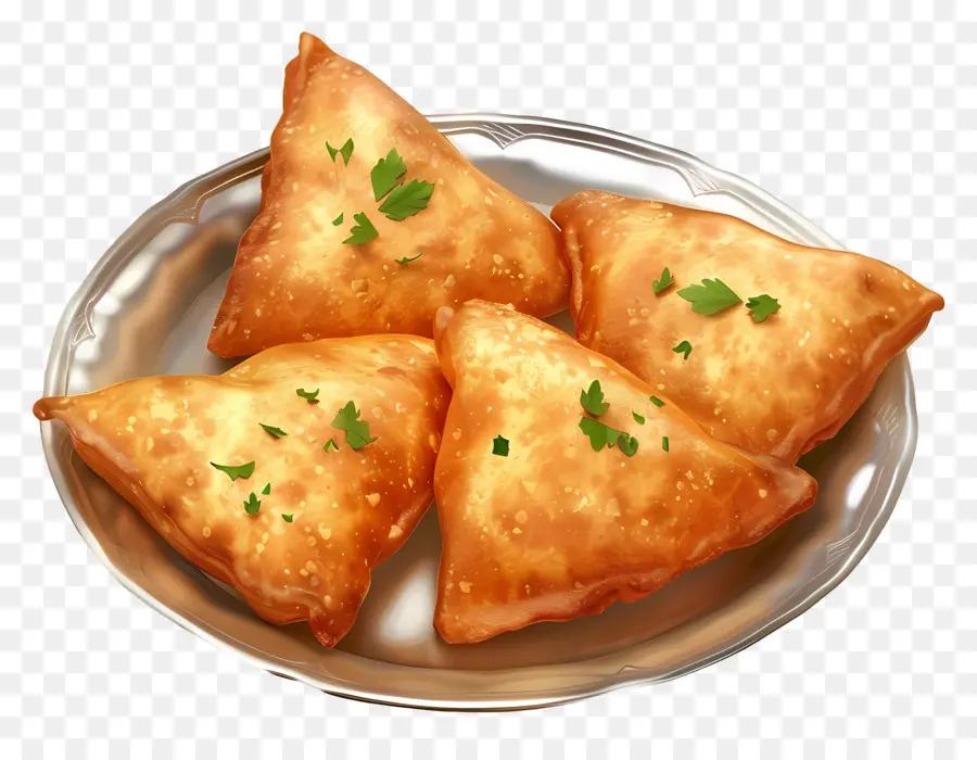 Pan Pakora，Samosas PNG