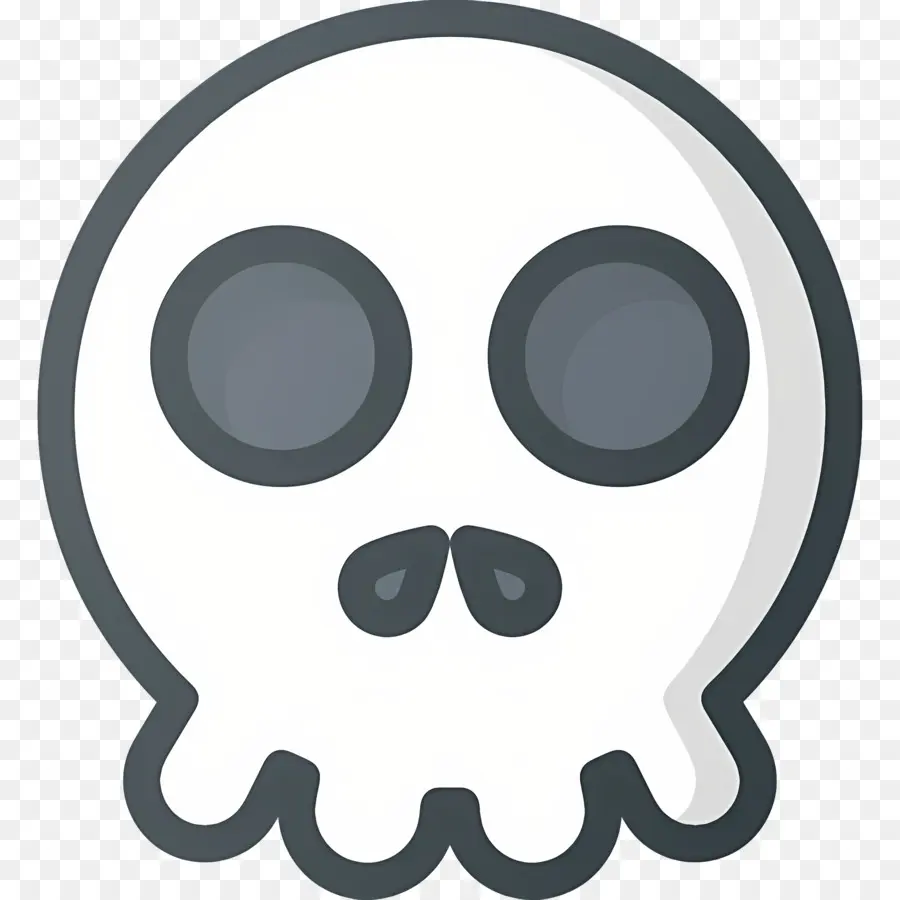 Emoji Calavera，Cráneo PNG