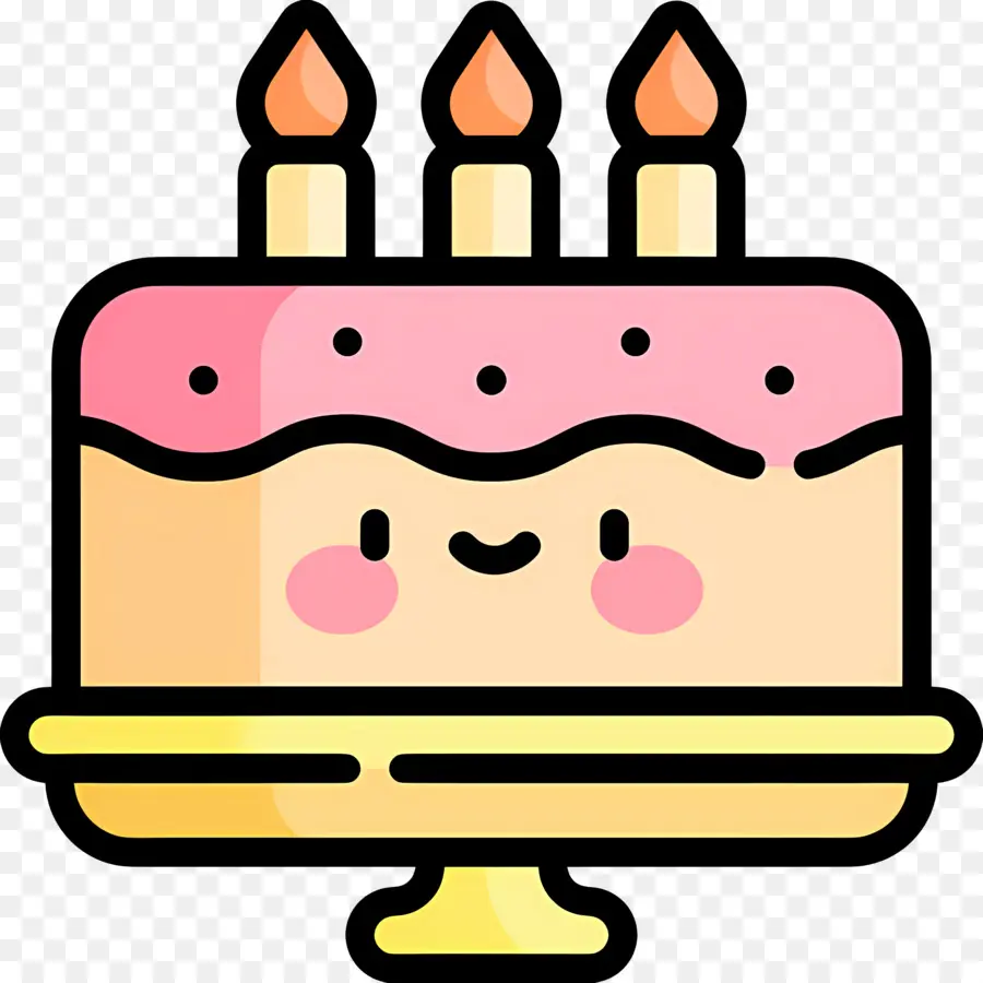 Torta De Cumpleaños，Pastel Sonriente PNG