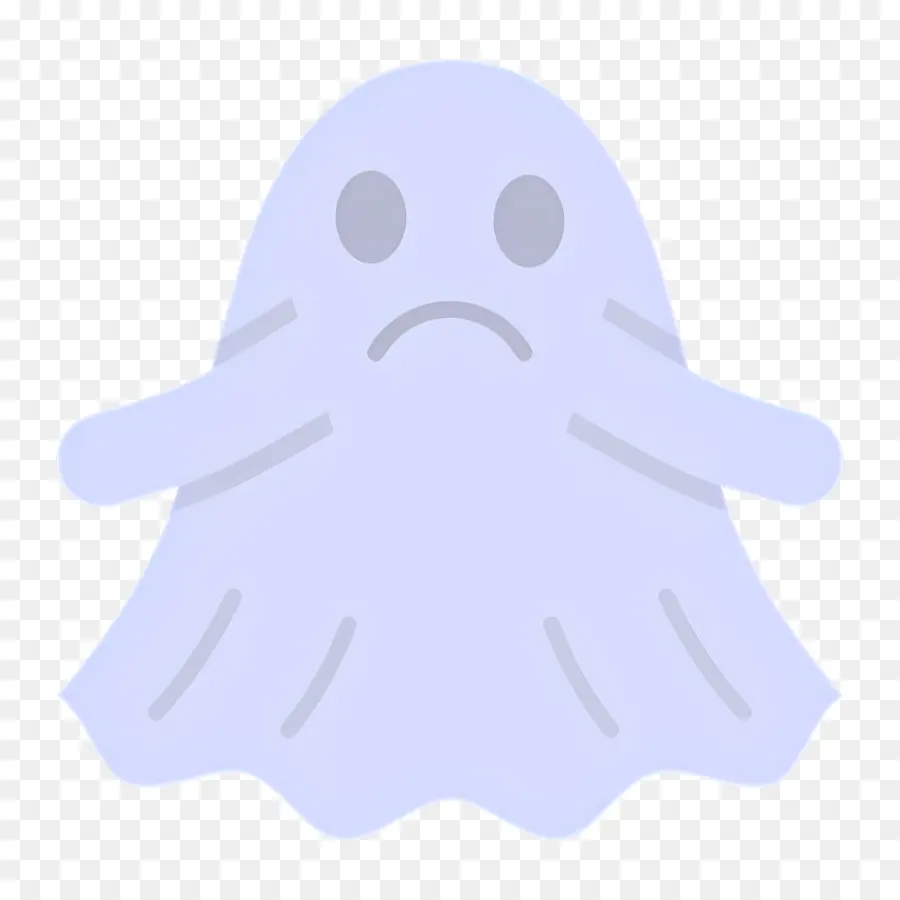 Emoji Fantasma，Fantasma Triste PNG