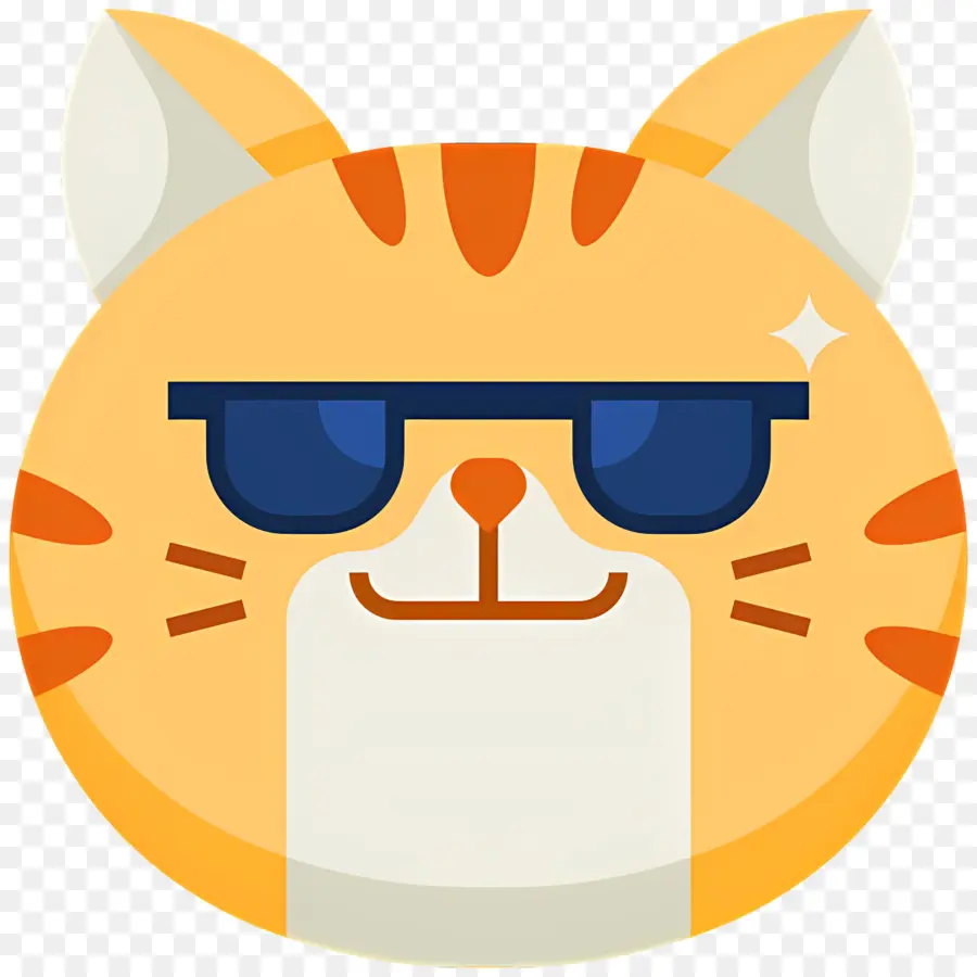 Emoji De Gato，Gato Con Gafas De Sol PNG