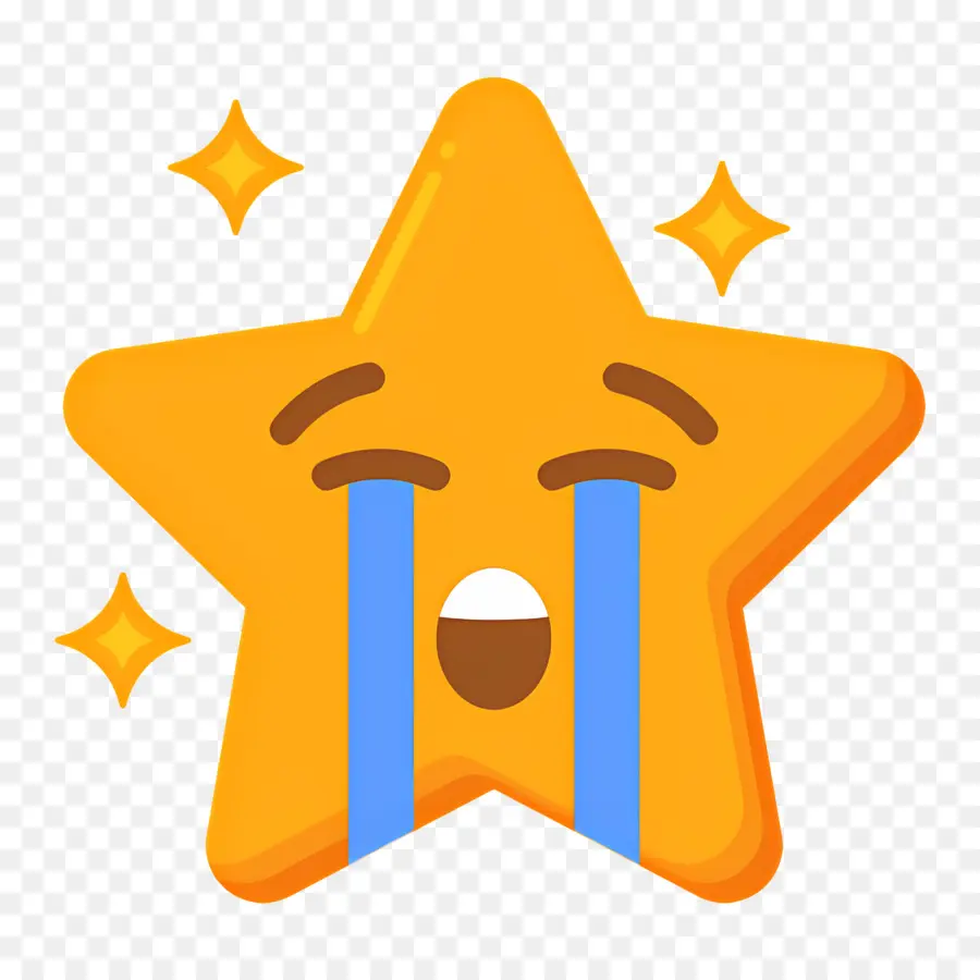 Emojis Llorando，Estrella Llorando PNG