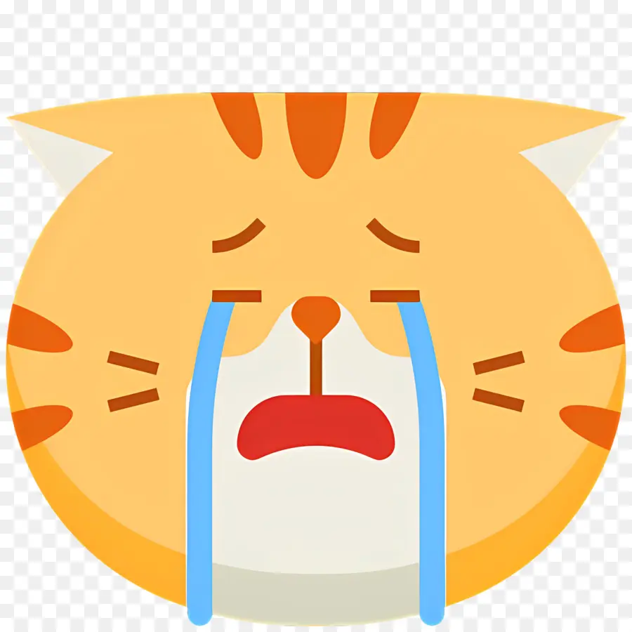 Emojis Llorando，Gato Llorando PNG