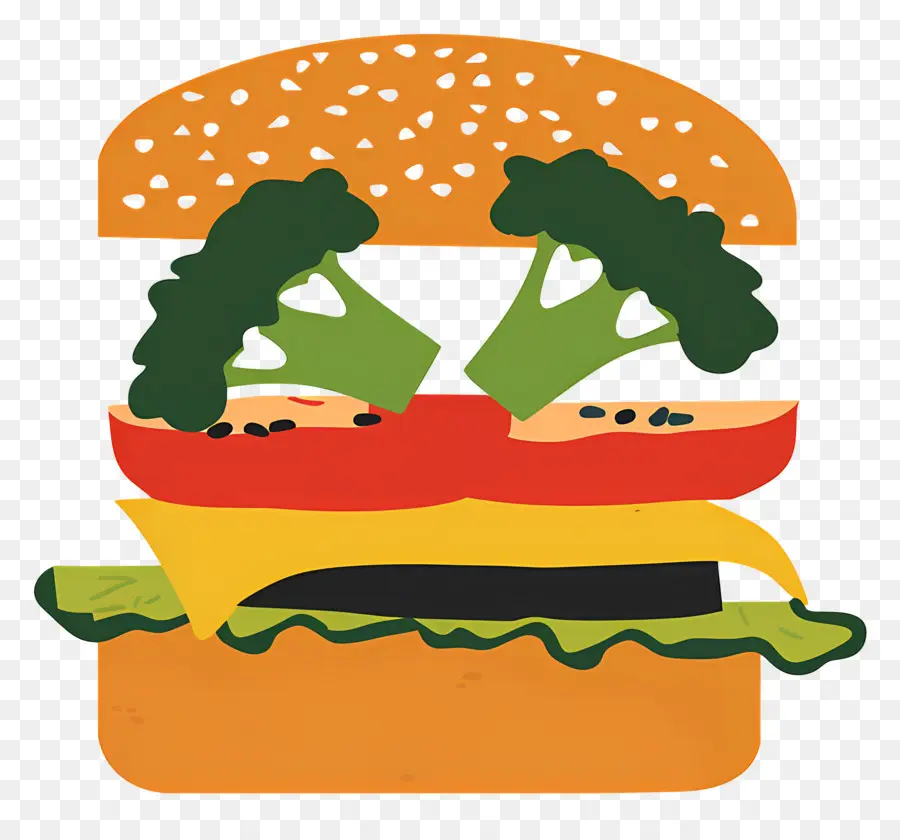 Hamburguesa Vegetariana，Hamburguesa PNG